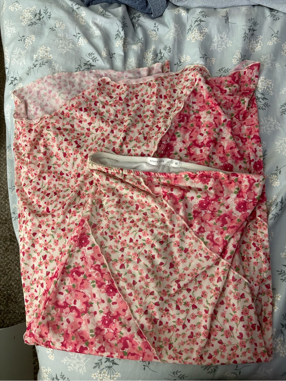 Altar’d State Pink Floral Maxi Skirt - Picture 5 of 6